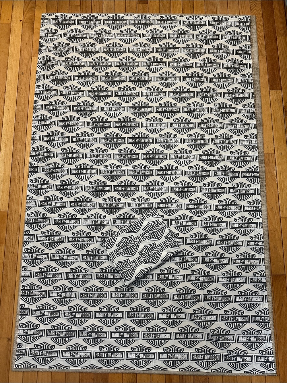 Authentic Harley Davidson 2 Panel Window Curtains